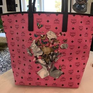 MCM hand painted bag